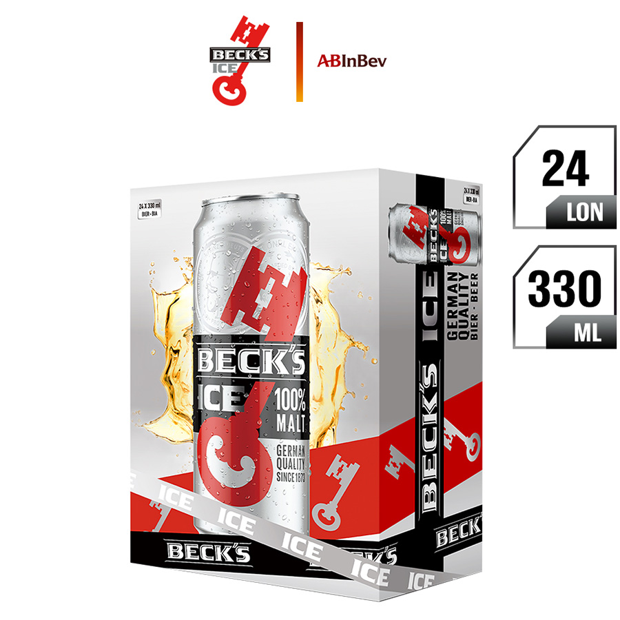 Thùng 24 Lon Bia Beck's Ice (330ml / Lon)