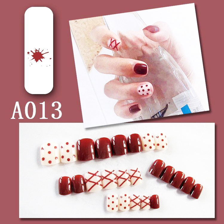 Set 24 nail giả, móng tay giả nhiều màu sắc kiểu dáng độc đáo cho nữ MG11