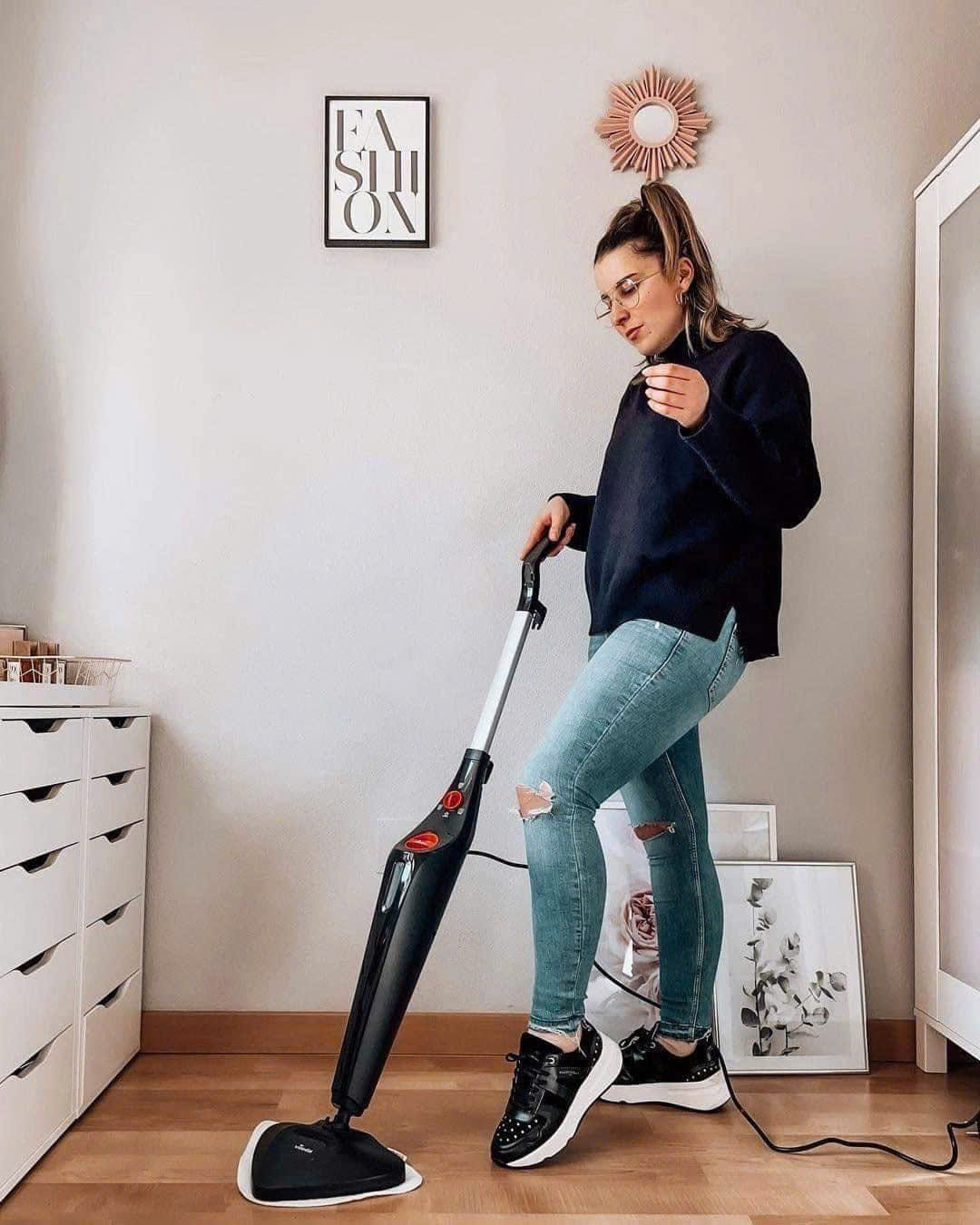 Cây lau nhà Vileda tam giác Steam Plus, mẫu mới nhất 2022 Hàng chính hãng