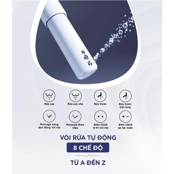 Nắp bồn cầu tự rửa điện tử thông minh xịt rửa, vệ sinh phụ nữ INAX CW-H18