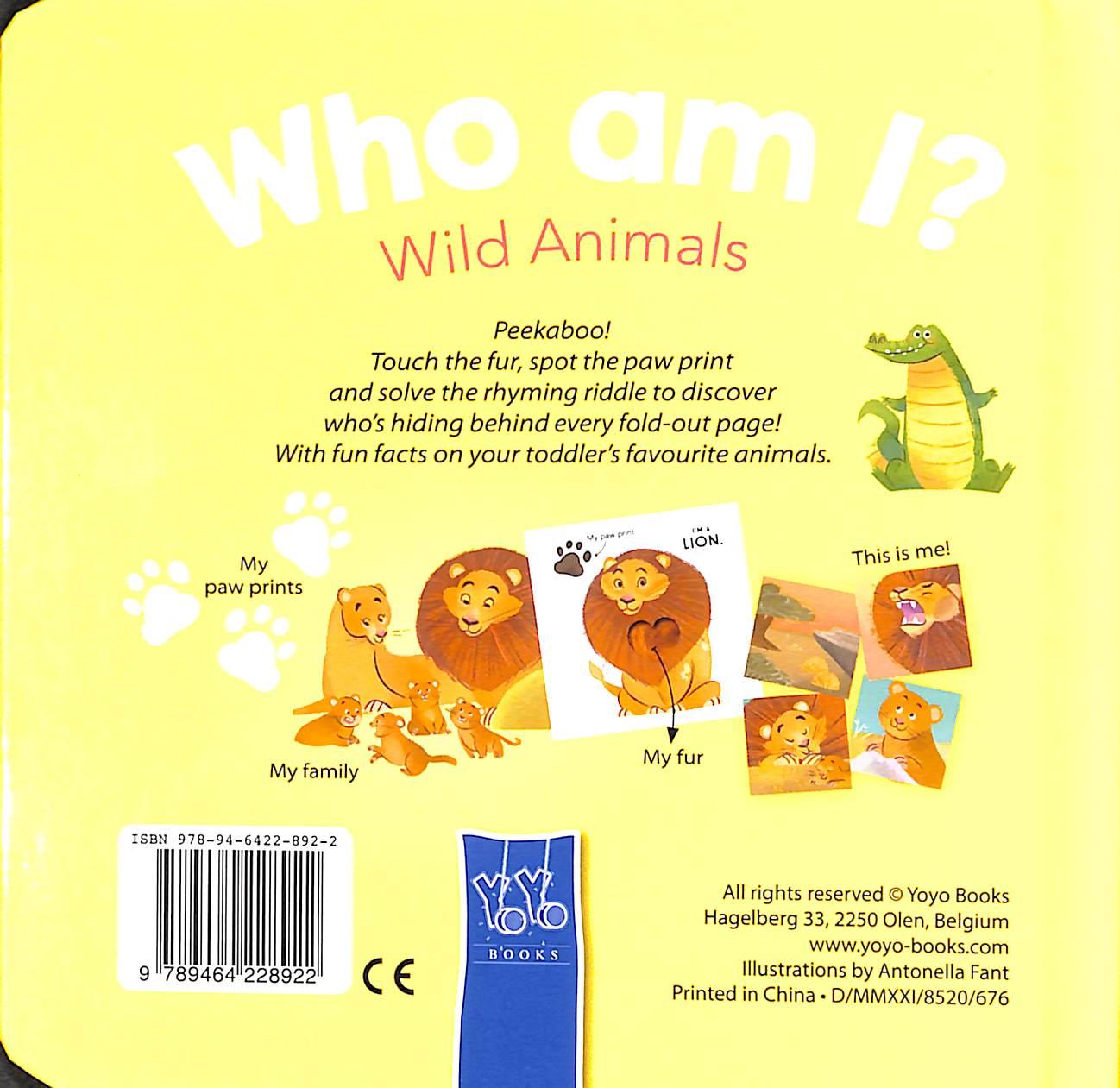 Who Am I? Touch &amp; Feel Flap Book: Wild Animals