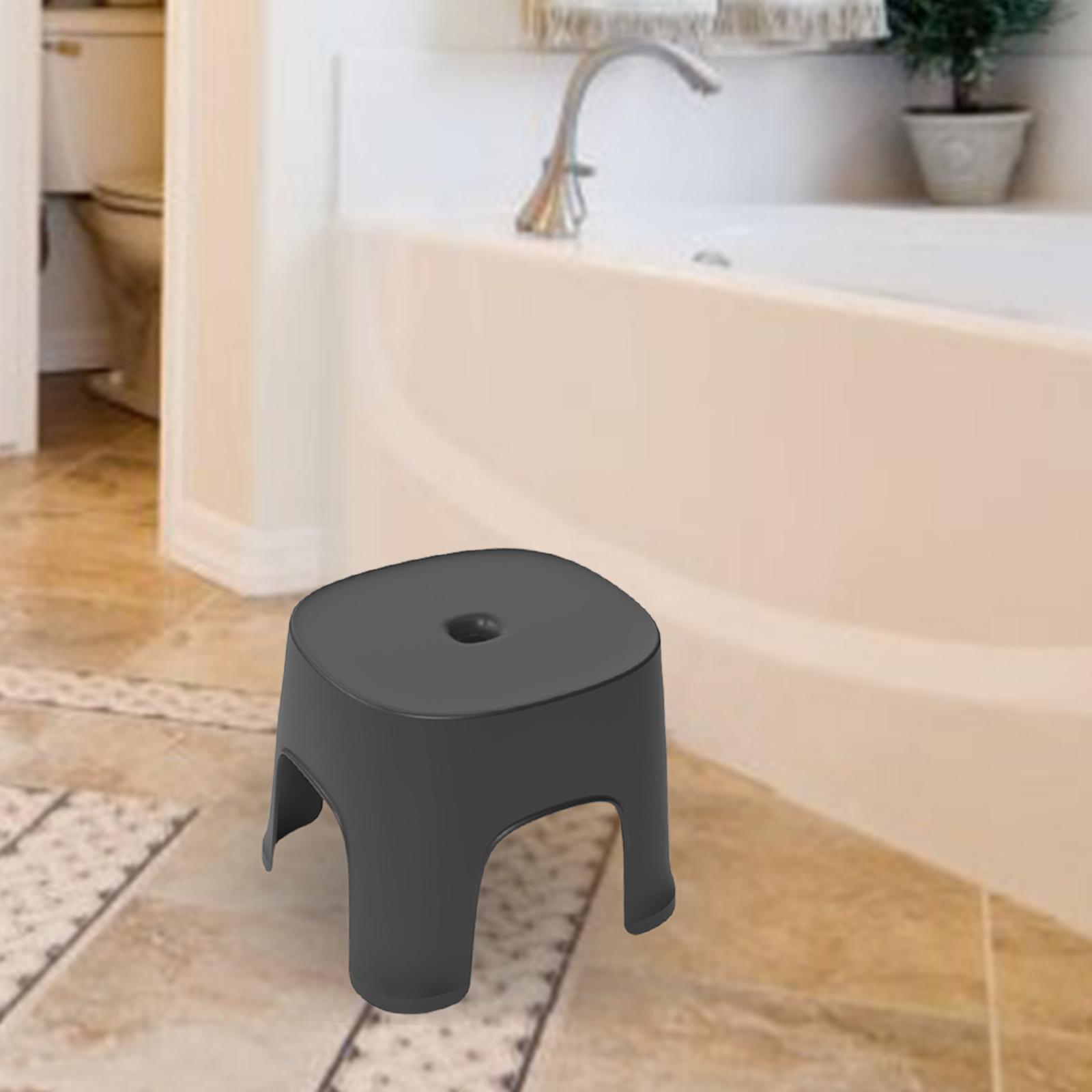 Bathroom Stool Sturdy Portable Small Stool for under Desk Living Room Office