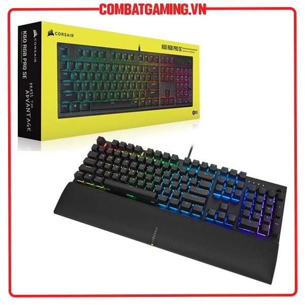 Bàn Phím Corsair K60 PRO SE RGB MX VIOLA - Hàng Chính Hãng