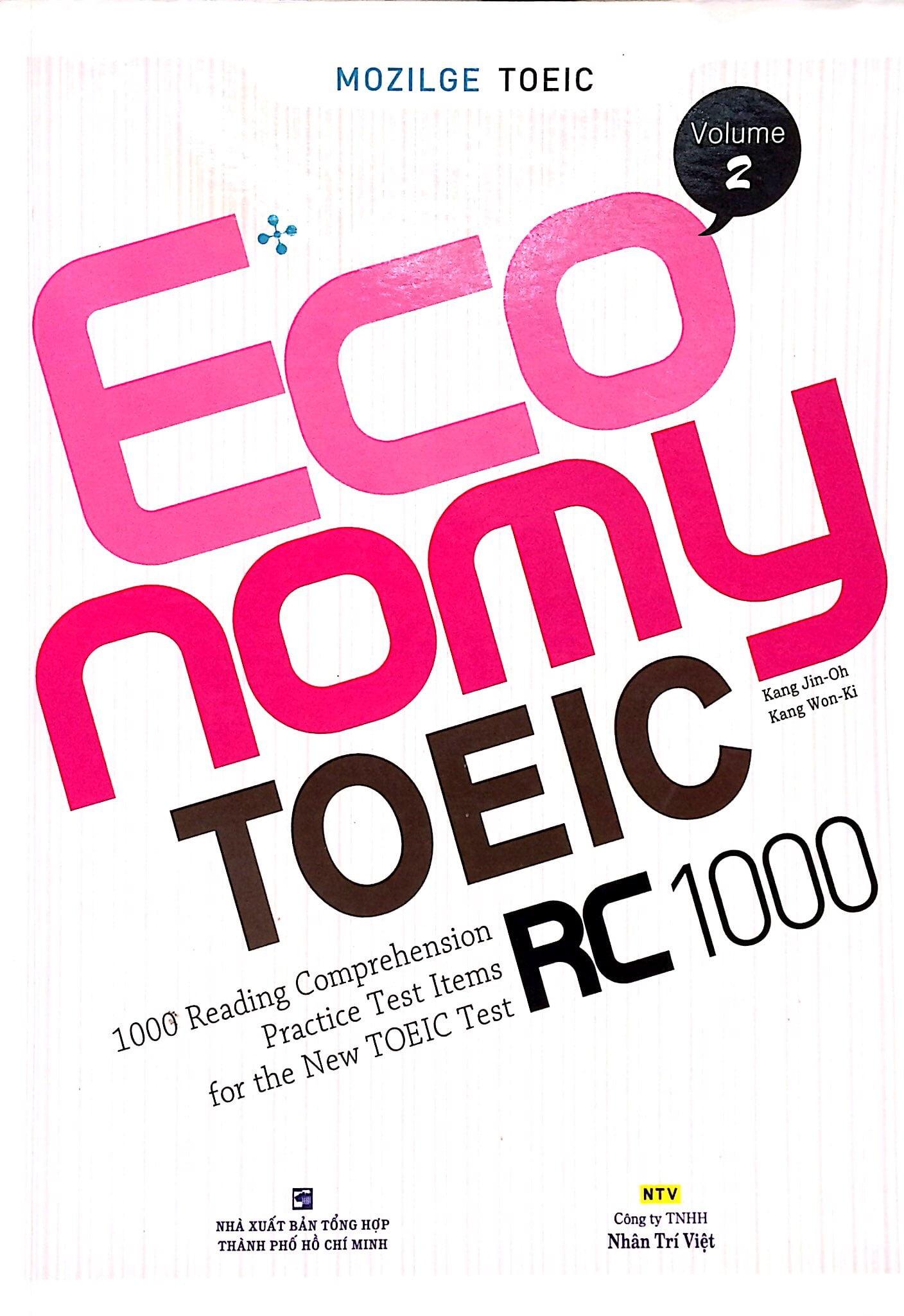 Economy TOEIC RC1000 Volume 2