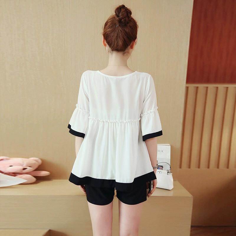 Áo bầu đẹp phong cách tiểu thư