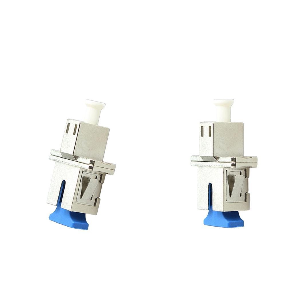 2pcs SC-LC Coupler Connector Adaptor High Precision Fiber Optic Converter
