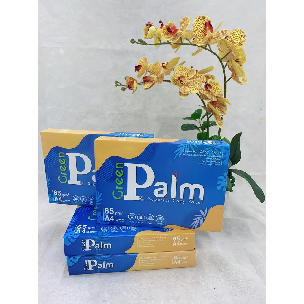 Giấy in, giấy photo A4 Green Palm, ĐL 65g/m2 ( 500 tờ/1 ram ) Giấy Văn Phòng Giá Rẻ