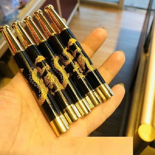 Tẩu thuốc gỗ đàn hương khảm siêu đẹp hình tre và rồng