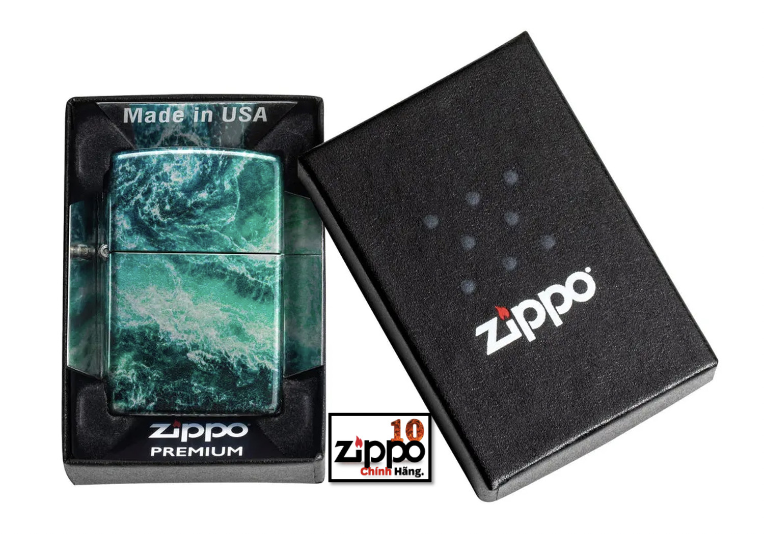 Bật lửa ZIPPO 48621 Rogue Wave Design - Chính hãng 100%