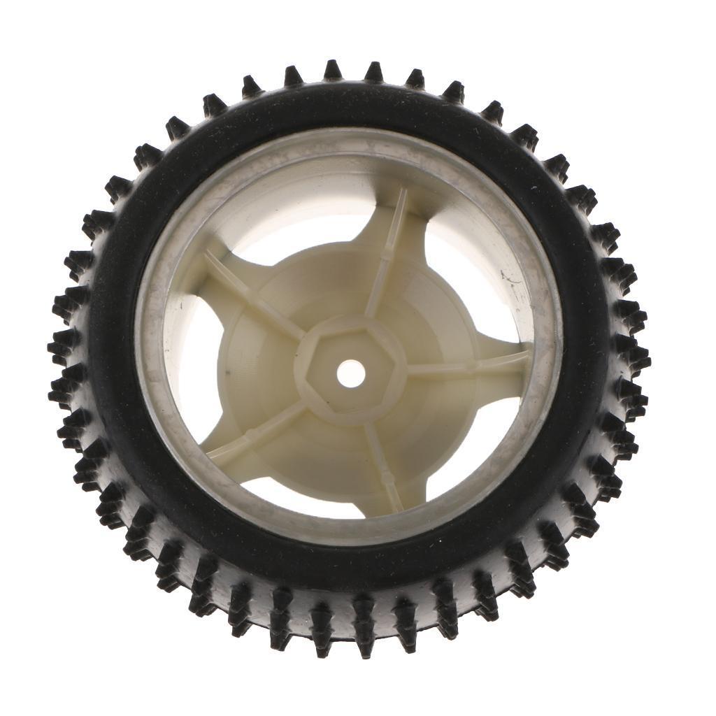 Small Smart Car Model Robot Rubber Tire Wheel 85x38mm For Arduino