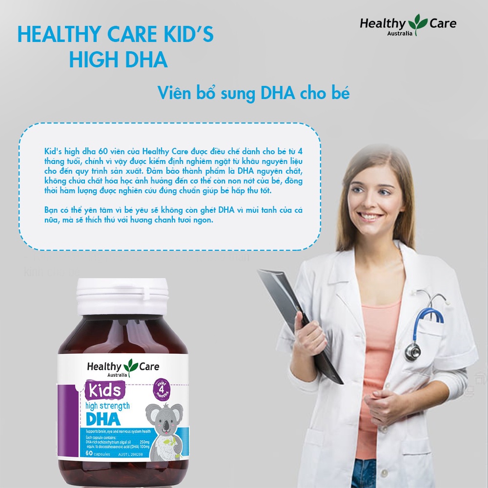 Viên uống DHA Healthy Care cho bé (60 viên)