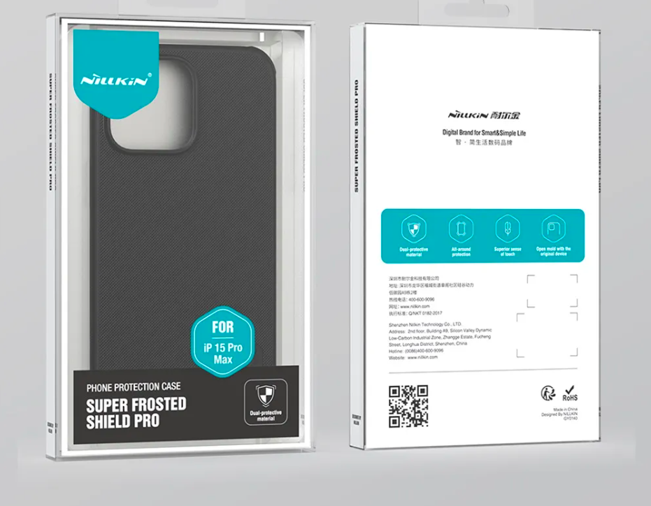 Ốp lưng cho iPhone 15 pro / 15 Pro Max hiệu Nillkin Frosted Shield Pro chống sống chống vân tay - Hàng nhập khẩu