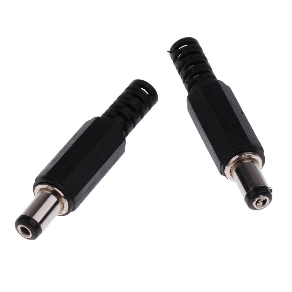 50Pcs 5.5X2.1MM Male Electrical Socket Outlet DC-005 DC Power Plug Connector