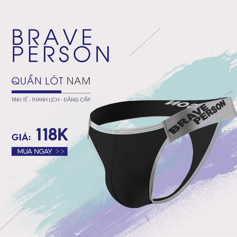 Quần Lót Nam Lọt Khe Brave Person B1181 - Kiểu Dáng Cá Tính Sexy, Chất Liệu Cotton Cao Cấp Thoáng Khí