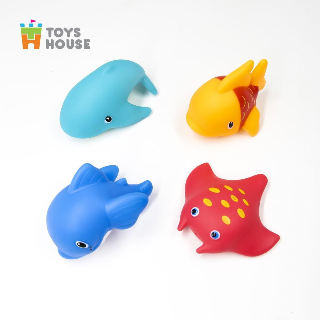 Đồ chơi nhà tắm cho bé-set 4 món hình con cá, quả bóng, sinh vật biển vô cùng dễ thương Toys House, hàng chính hãng