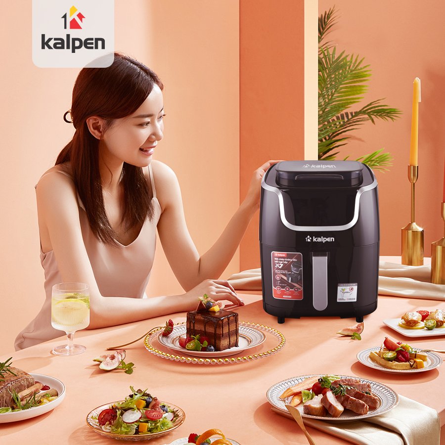 Nồi Chiên Không Dầu Hơi Nước Kalpen X7 Nhập Khẩu Chính Hãng