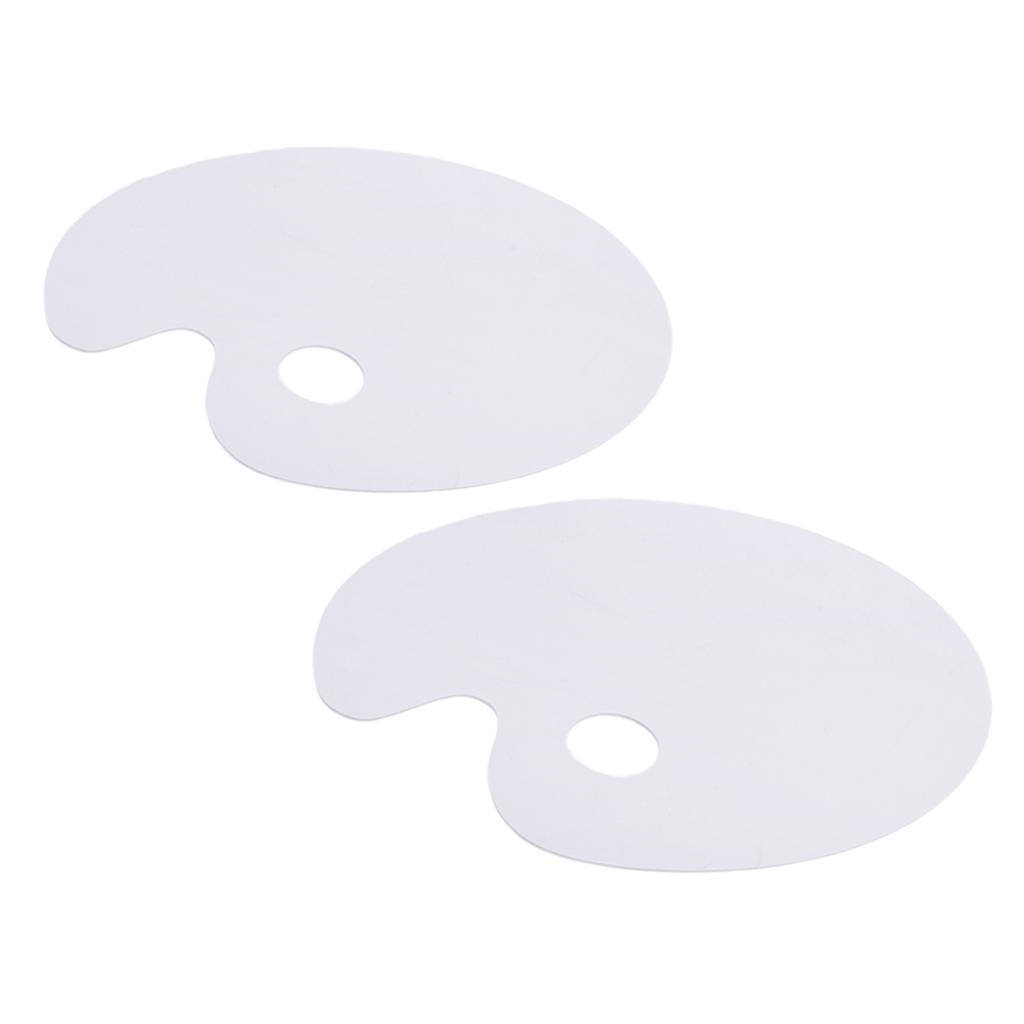 Chiwanji 2 Xoval Chất Liệu Acrylic Khay Đựng Son Bảng Cho Màu Nước Dầu Acrylic Sơn Nghệ Thuật