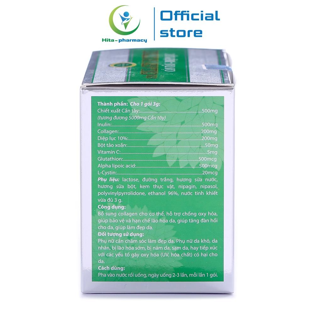 Cốm Collagen Cần Tây Diệp Lục đẹp da, giảm nám sạm da - 30 gói