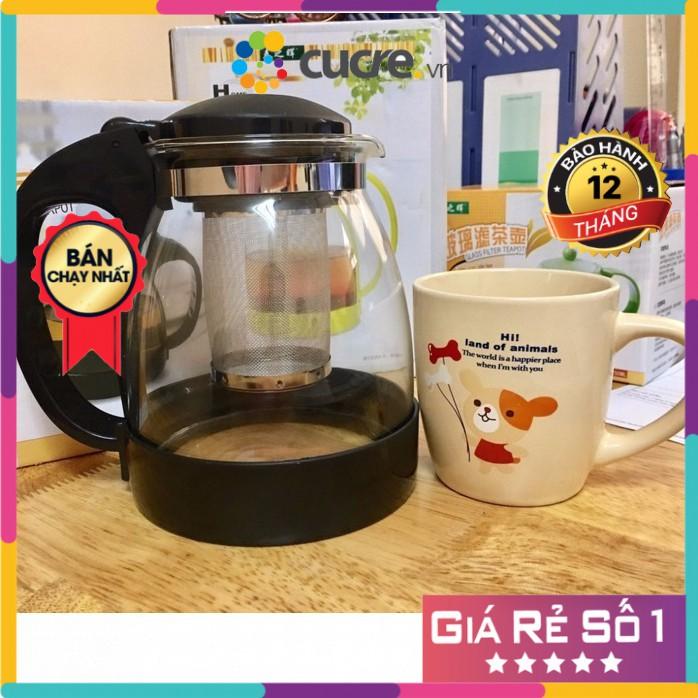 Bình lọc trà 1,3L I Bình trà có lưới lọc I Ấm pha trà cafe