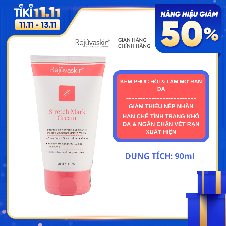 Kem phòng ngừa rạn da và giảm rạn da Rejuvaskin Stretch Mark Cream