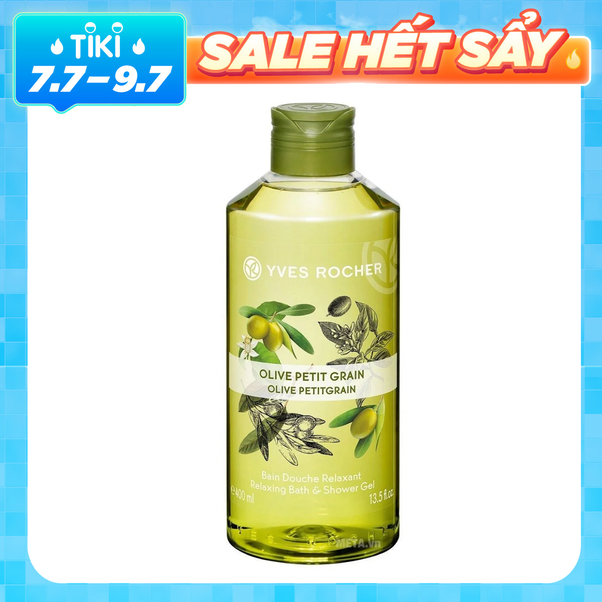 Gel Tắm Yves Rocher Relaxing Bath And Shower Gel Olive Lemongrass Y118576 (400ml)