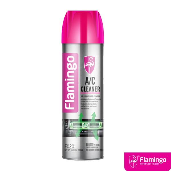 Xịt Bọt Vệ Sinh Khử Mùi Hôi Điều Hòa Ô Tô Flamingo F020 500ml - Chính Hãng