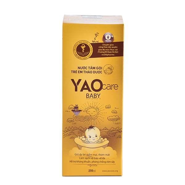 Sữa tắm gội thảo dược Yaocare baby 250ml cho bé chuẩn Đại học Dược Hà Nội