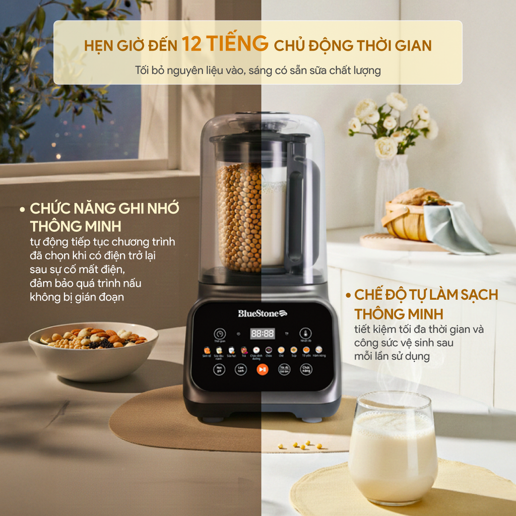 Máy Xay Nấu Đa Năng BlueStone BLB-6041 1.5 Lít - Hàng chính hãng