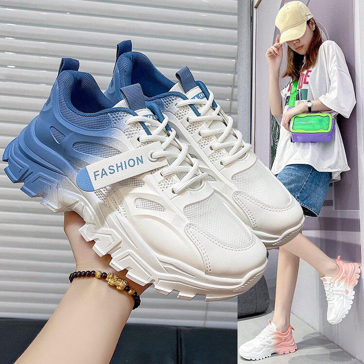 Giày sneakers thể thao nữ FAROSA giày thể thao độn đế gót phối màu siêu hót trend của năm