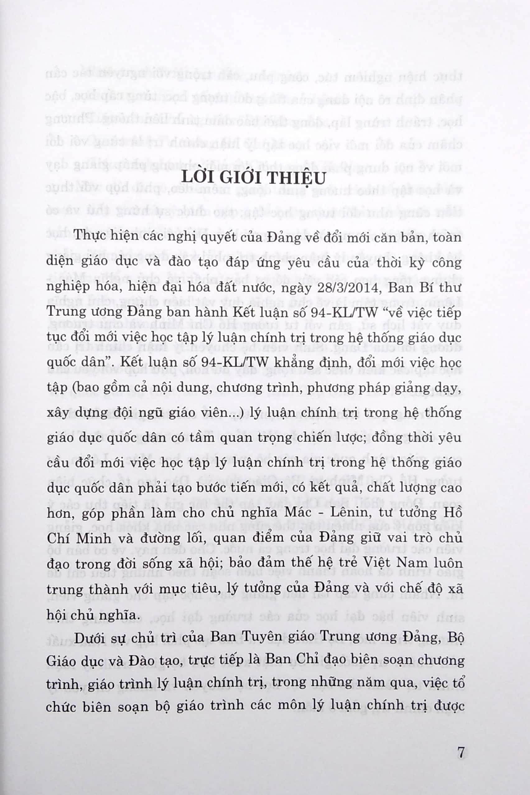 Giáo Trình Chủ Nghĩa Xã Hội Khoa Học (Dành Cho Bậc Đại Học Hệ Không Chuyên Lý Luận Chính Trị)