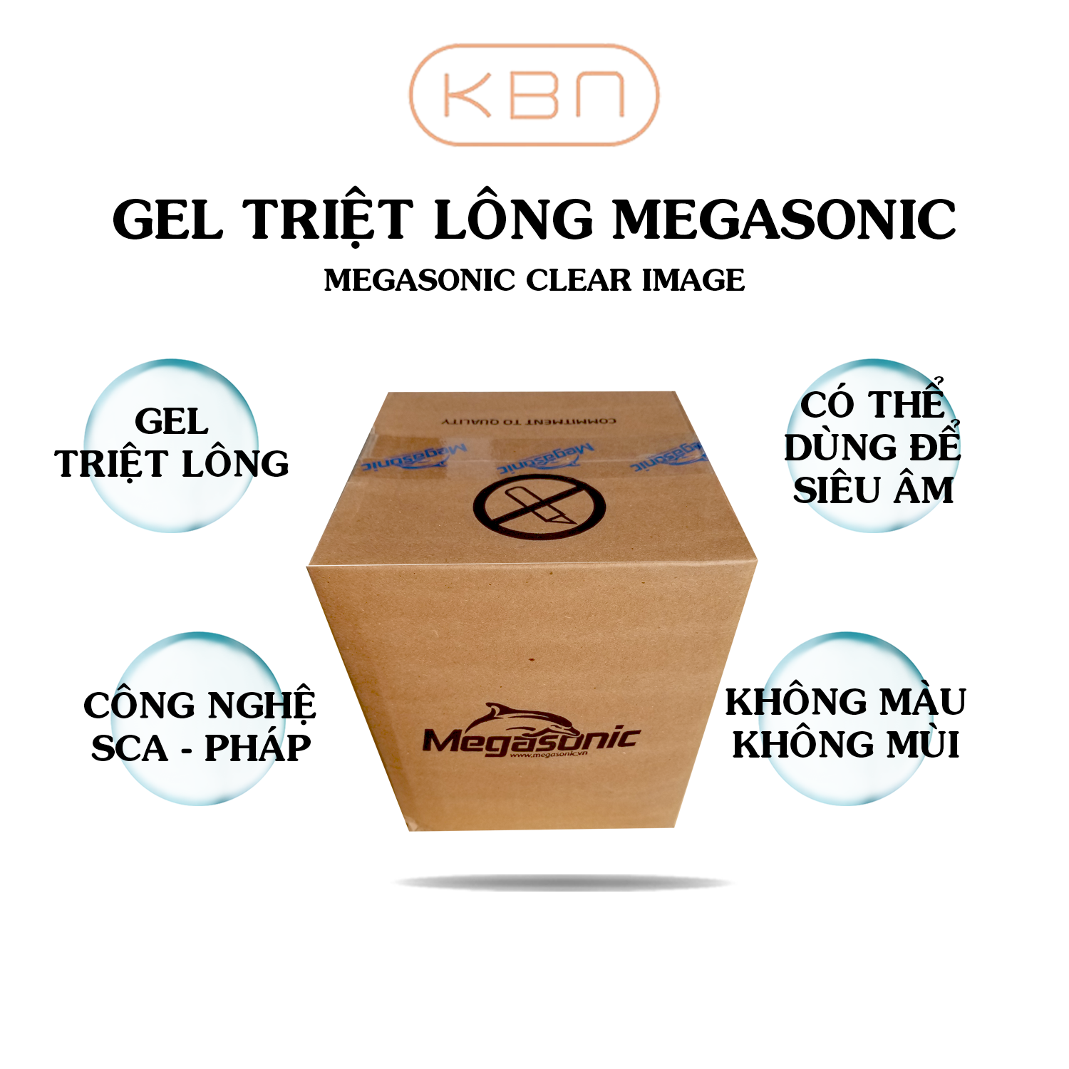 Gel Lạnh Triệt Lông Siêu Âm Chẩn Đoán Hình Ảnh Công Nghệ Germany MEGASONIC 5000ml