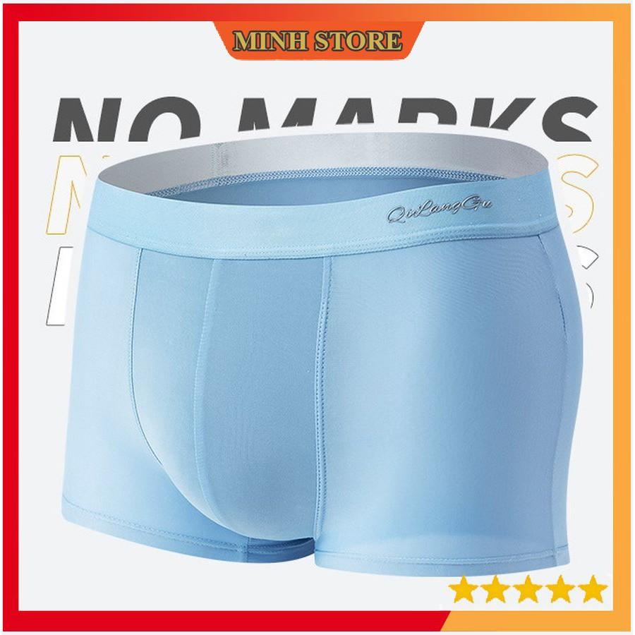 COMBO 3 Quần lót nam BOXER, quần sịp nam đúc lụa băng tự nhiên 100% thoáng khí,co giãn cao cấp SL02 - Minhstore66