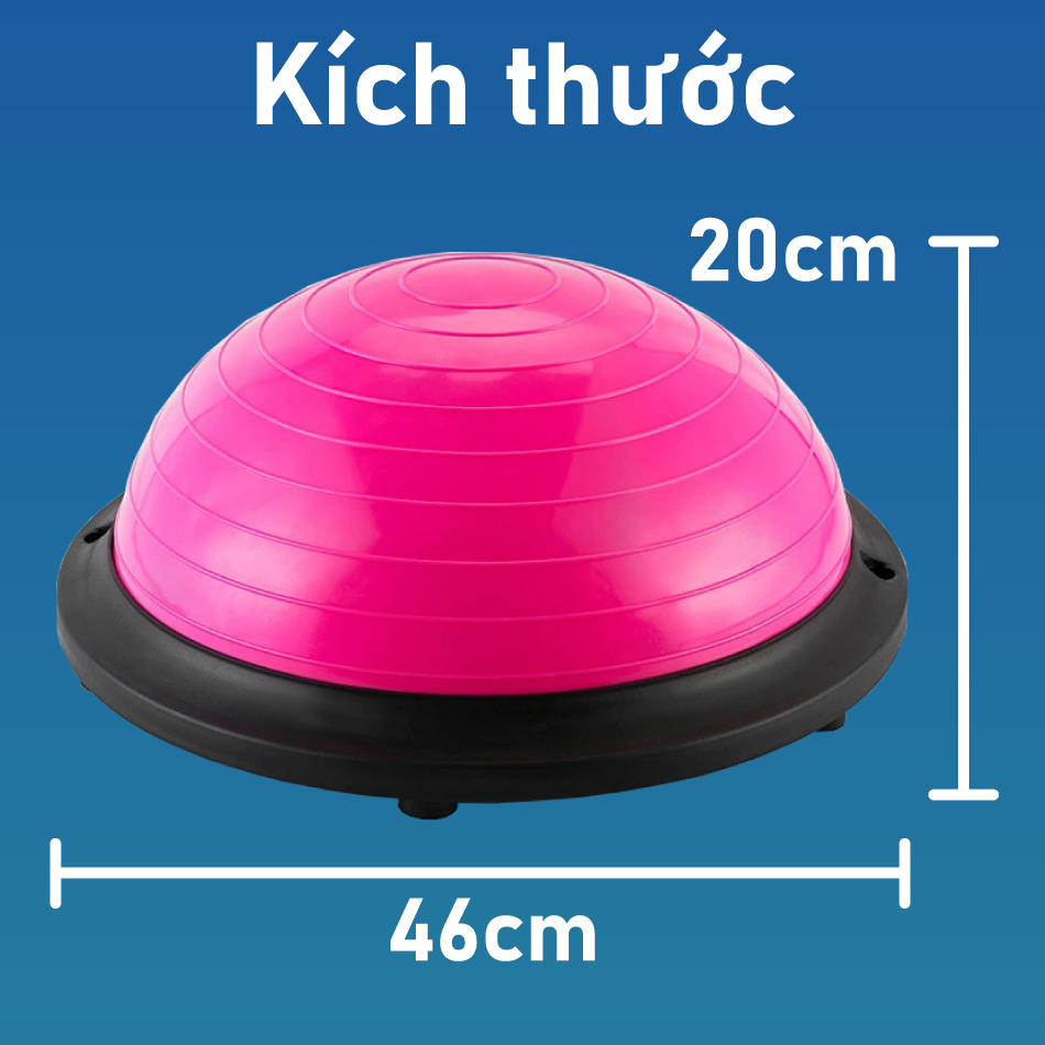 BG Bóng tập thăng bằng BALANCE BALL YOGA/GYM cao cấp 46cm-60cmx20
