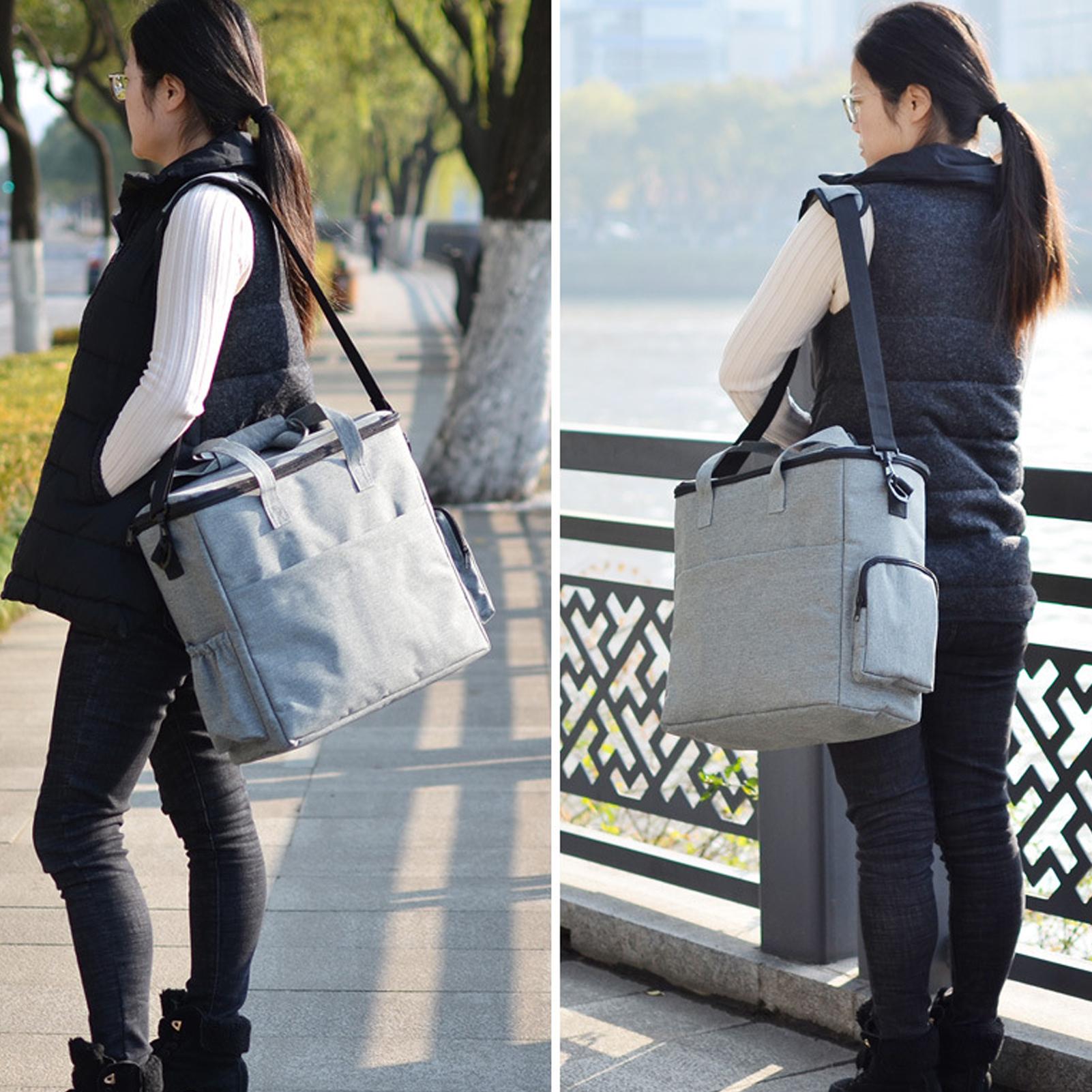 Túi du lịch cho thú cưng 15L và 2 túi đựng thức ăn làm bằng vải chống thấm chống ẩm