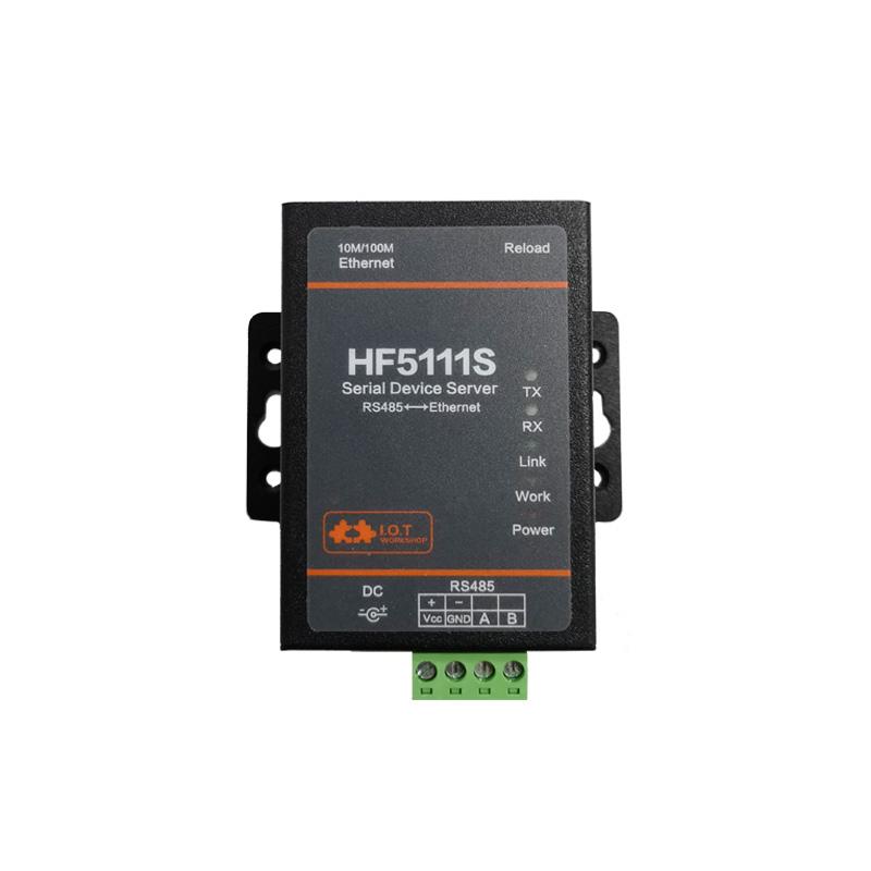 Máy chủ cổng nối tiếp công nghiệp Máy chủ chuyển đổi đường truyền RS485 sang Ethernet HF5111S IOT hỗ trợ Modbus TCP