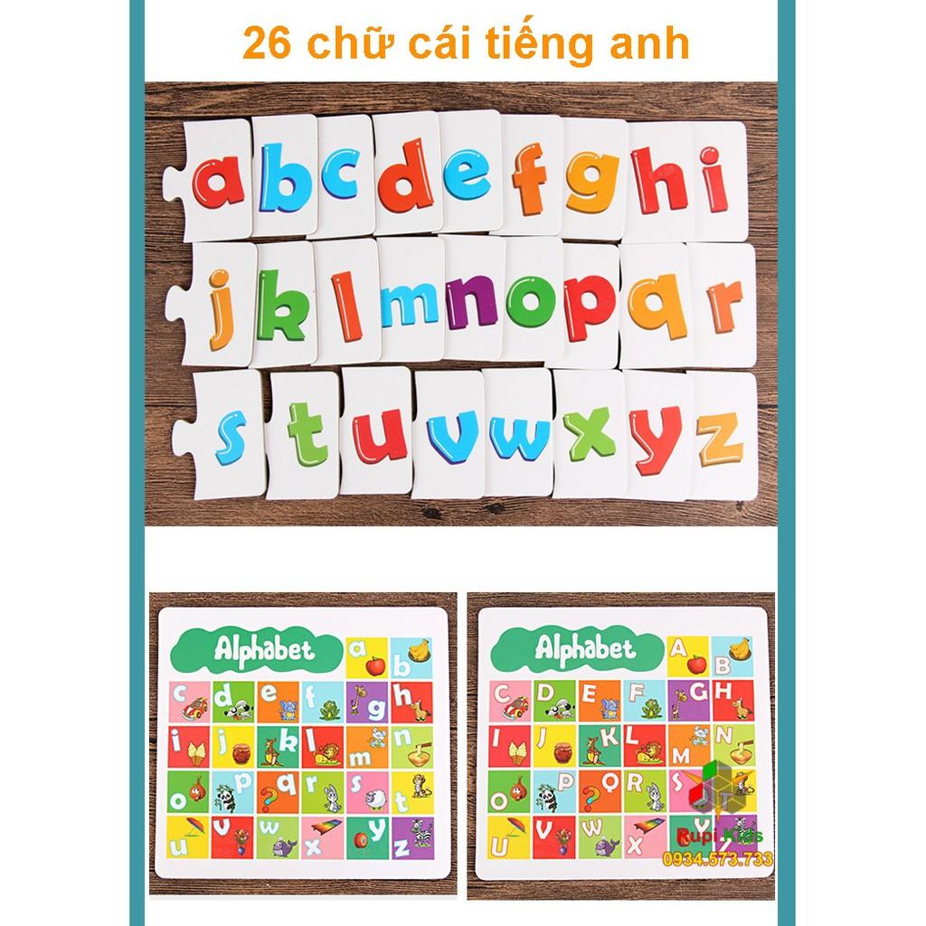 ️ Bảng chữ cái ️ Alphabet tiếng Anh - Ghép hình động vật