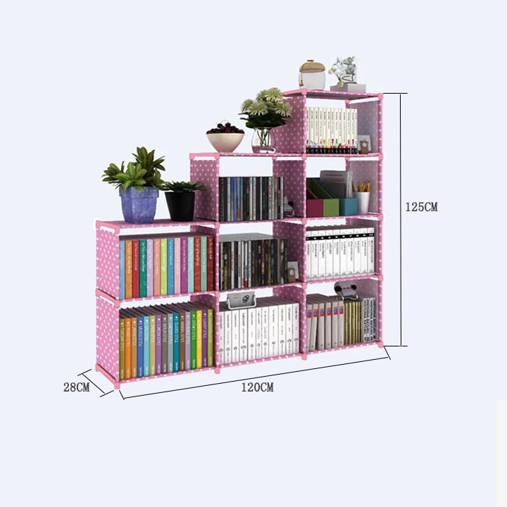 KỆ SÁCH LẮP GHÉP HÌNH THANG