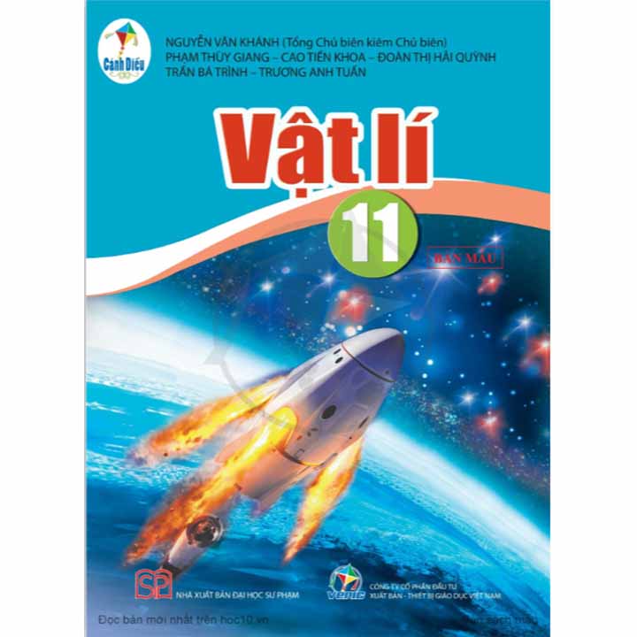 Sách - SGK Vật Lí 11 Cánh Diều và 2 tập giấy kiểm tra kẻ ngang vỏ xanh