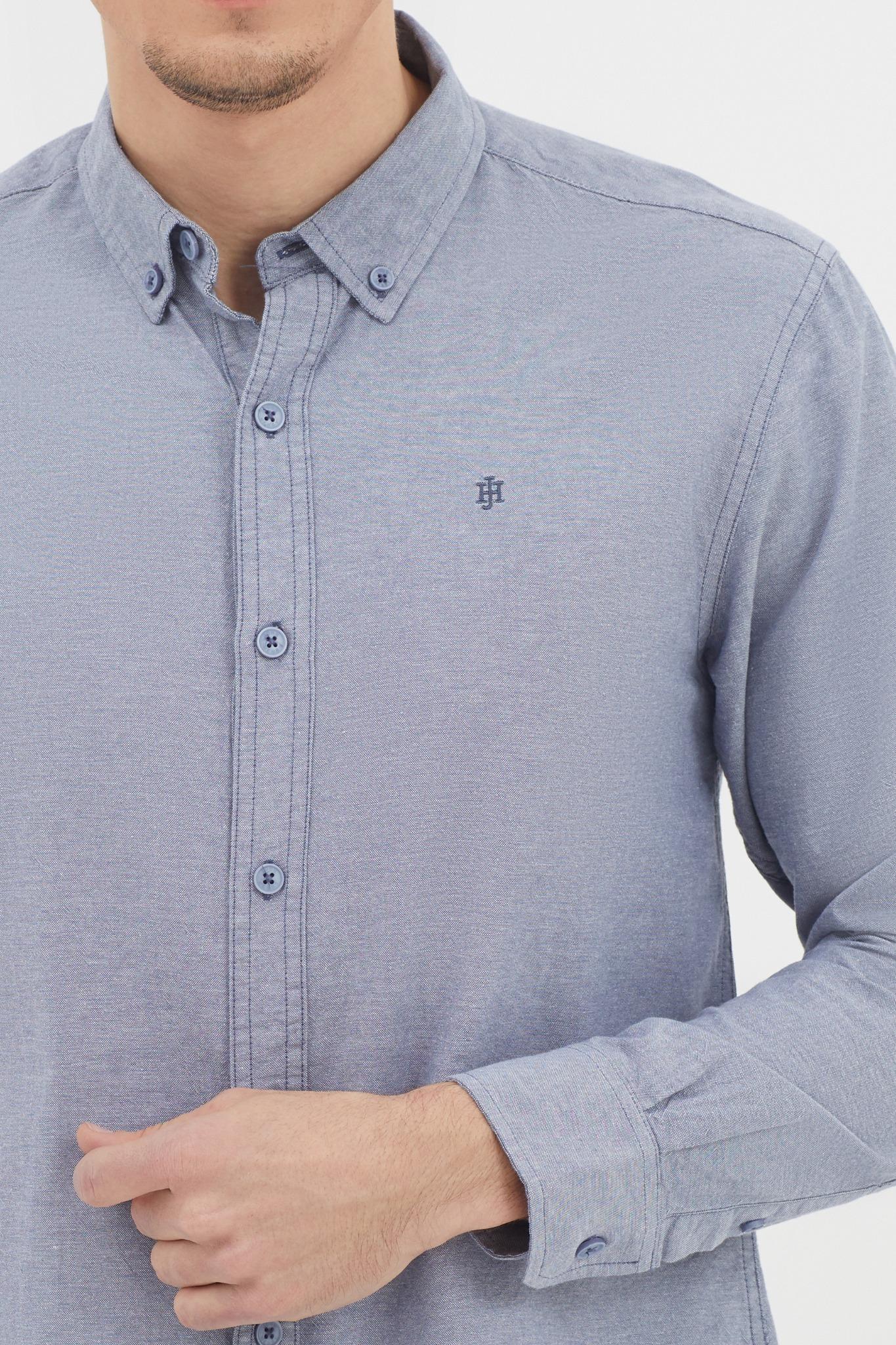 Áo sơ mi nam tay dài button down WS21SS58P-LC - LIGHT GR, LIGHT GR