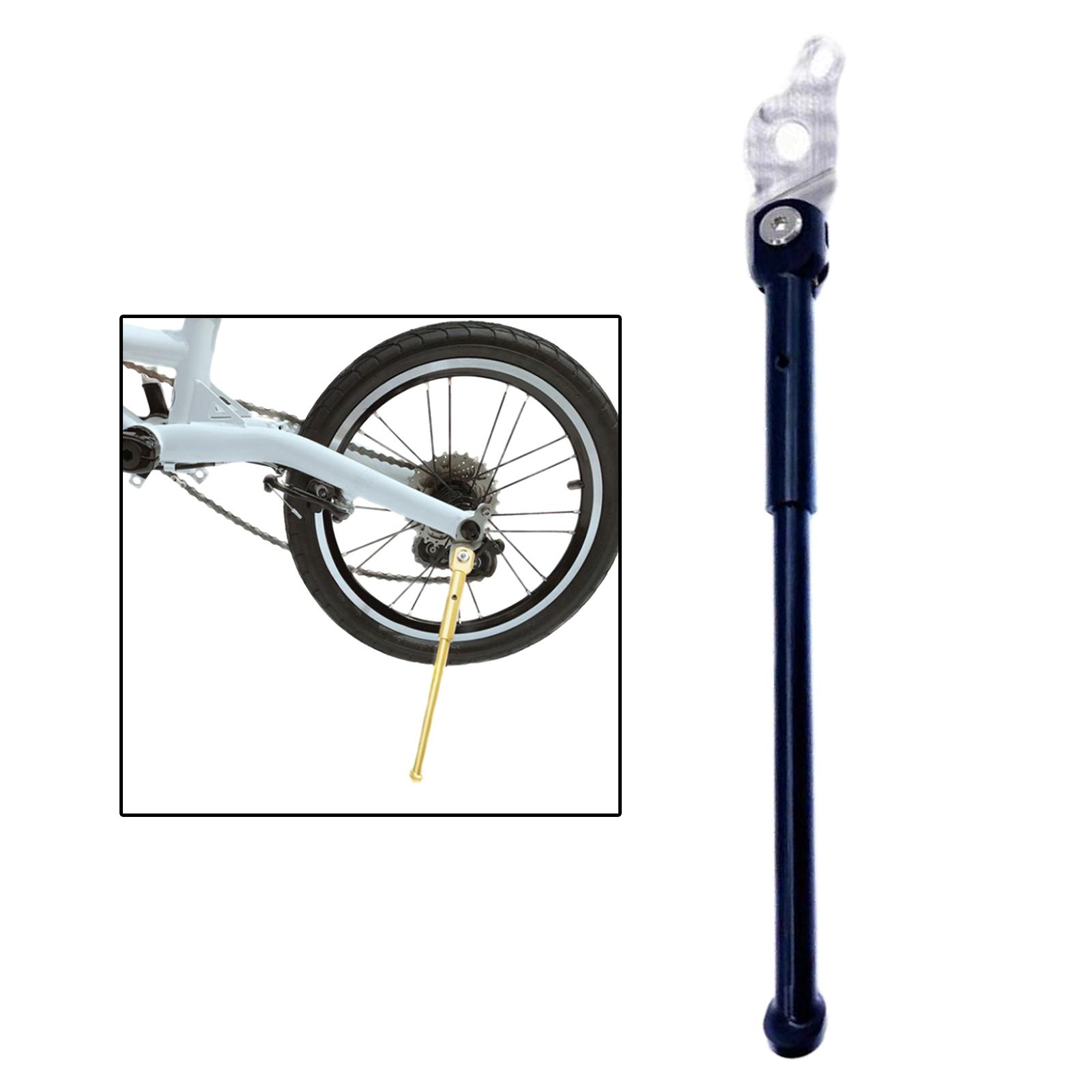 Bike Kickstand, 16'' Folding Bicycle Stand Support Rack, Child Bicycle Kickstand Single-Side Rear Parking Stand Support Rack
