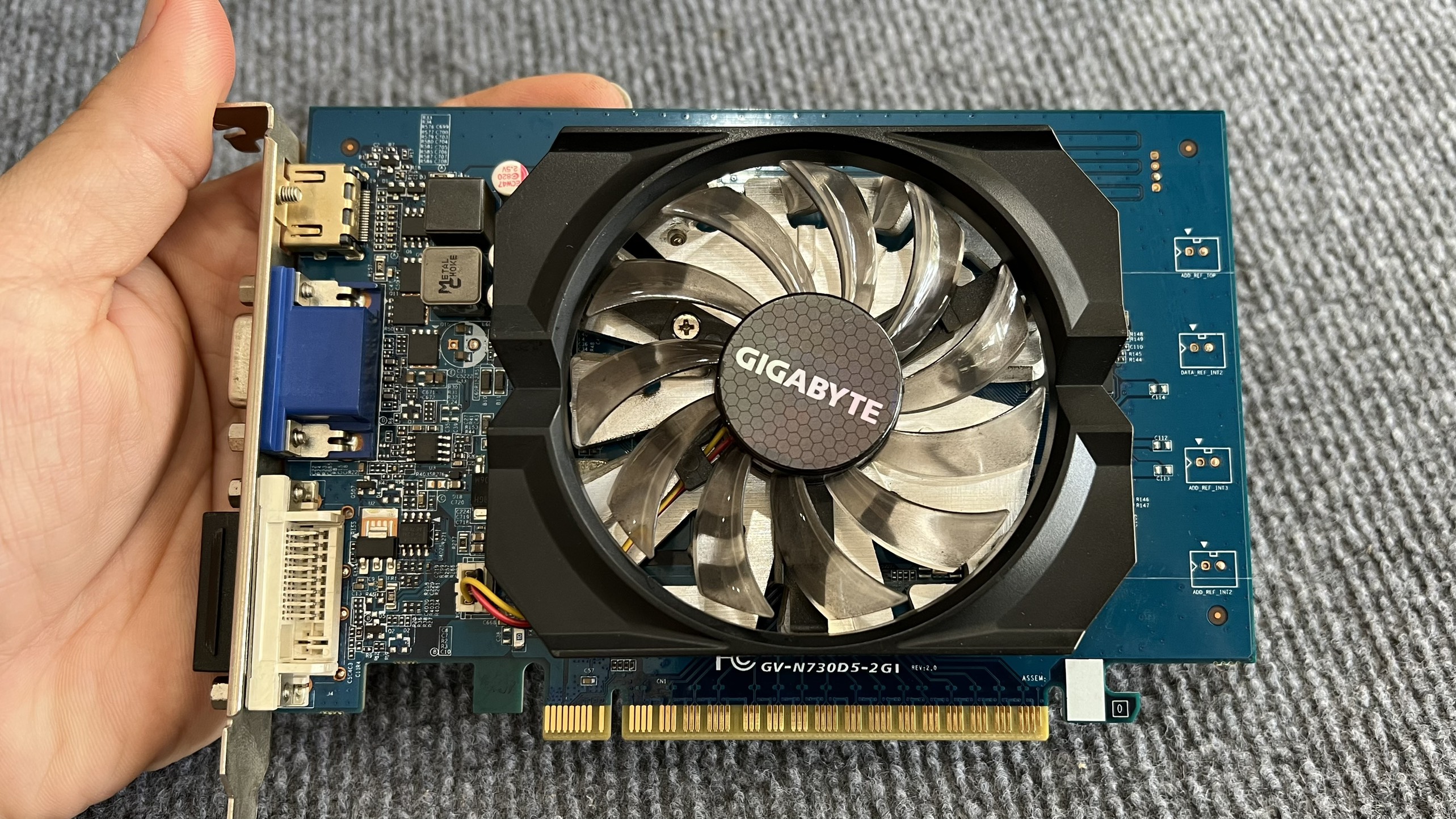 Card màn hình GIGABYTE GT730 2G DDR5 - Hàng Chính Hãng