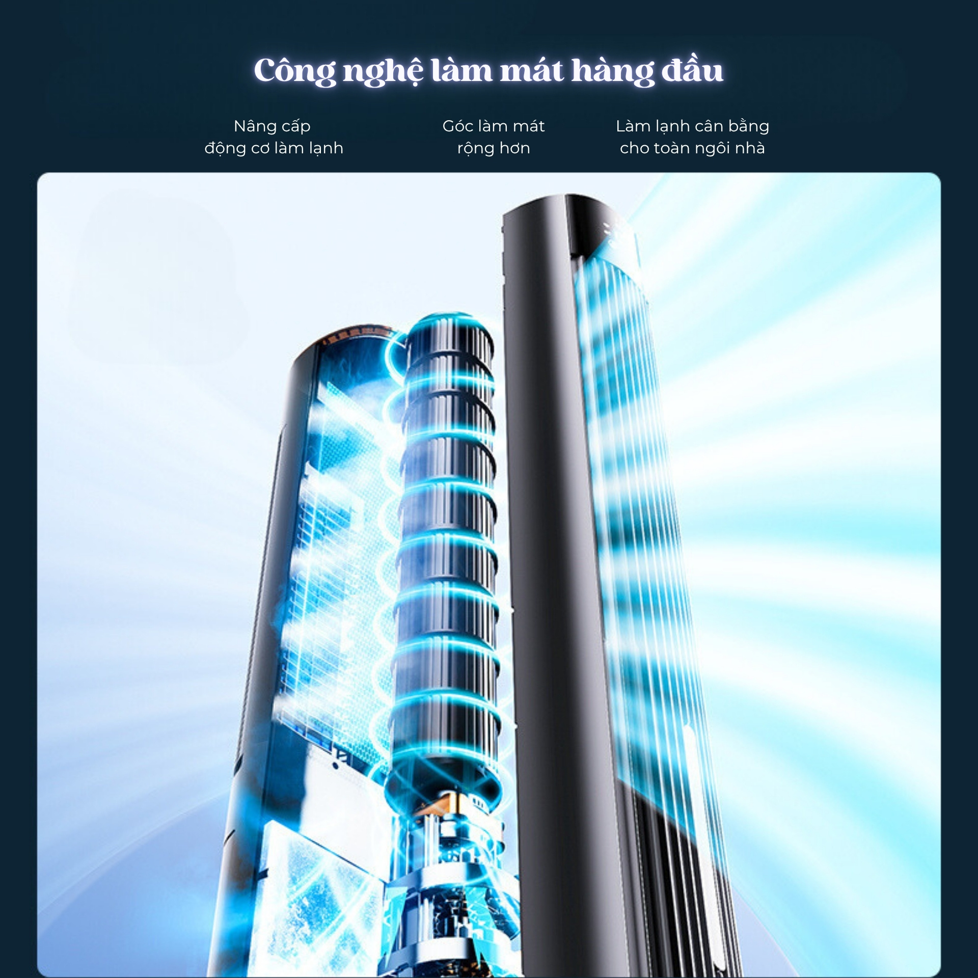 Quạt Tháp Hơi Nước SHIMONO SM-CTF42B Làm Lạnh Điều Hoà Không Khi Phát Ion Âm Cấp Ẩm 3.5L Hàng Chính Hãng