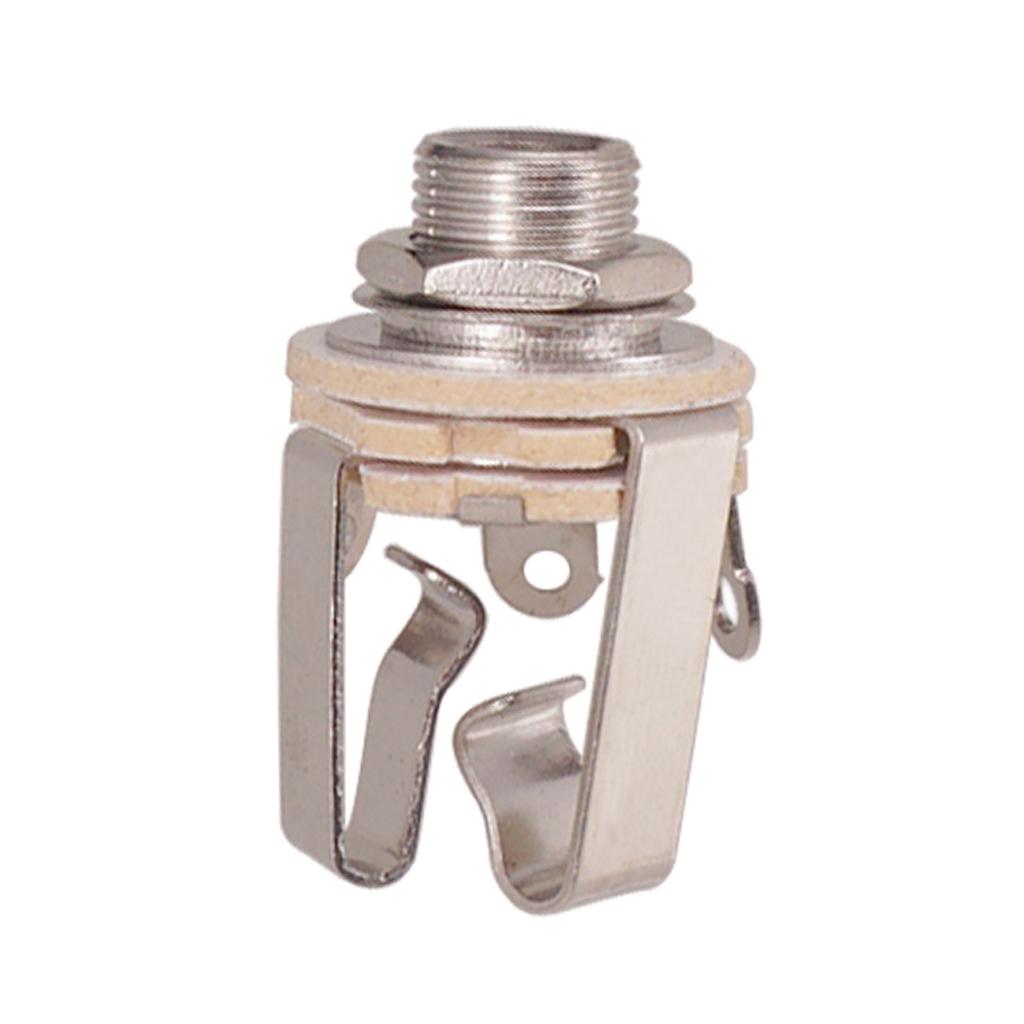 Sunnimix 2 Cái Đồng 1/4  Đầu Ra Âm Thanh Stereo Đĩa Cho Đàn Guitar Bass Hoạt Động Bán Tải