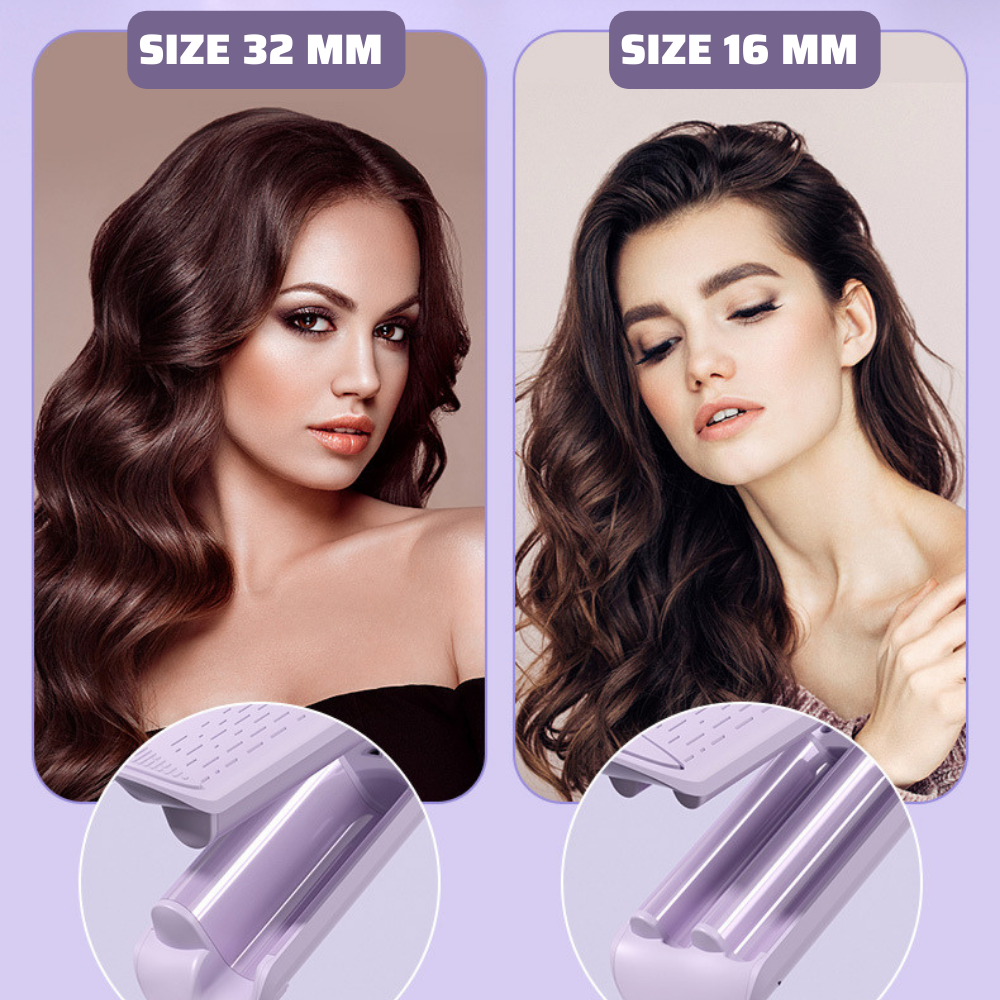Máy uốn tóc xoăn sóng nước Boorui YS-665 : Máy làm tóc tạo kiểu chuyên nghiệp chuẩn salon,nóng nhanh gốm sứ, ion âm bảo vệ tóc không bị hư tổn, 2 size uốn 32mm & 16mm - Hàng loại 1