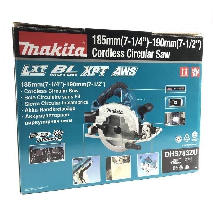 MÁY CƯA ĐĨA DÙNG PIN (185MM/AWS/BL)(18VX2) (KHÔNG KÈM PIN VÀ ĐẾ SẠC) MAKITA DHS783ZU- HÀNG CHÍNH HÃNG