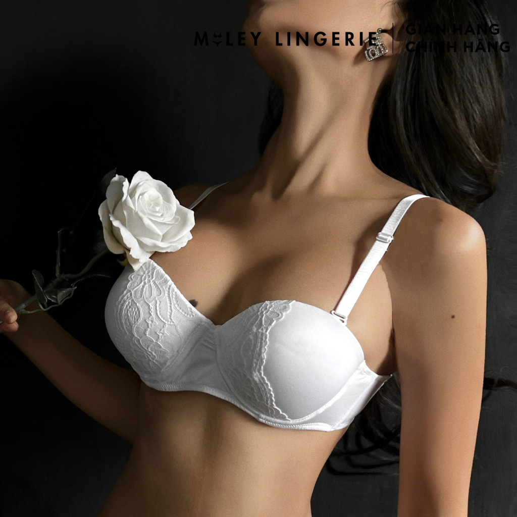 Áo Ngực Cúp Ngang Phối Viền Ren Miley Lingerie BRM02202
