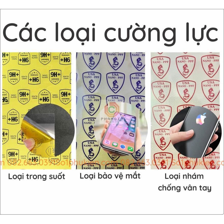 Dán cường lực màn hình, mặt lưng cho Sony XZ1 XZ2 nano dẻo cường lực 9H+