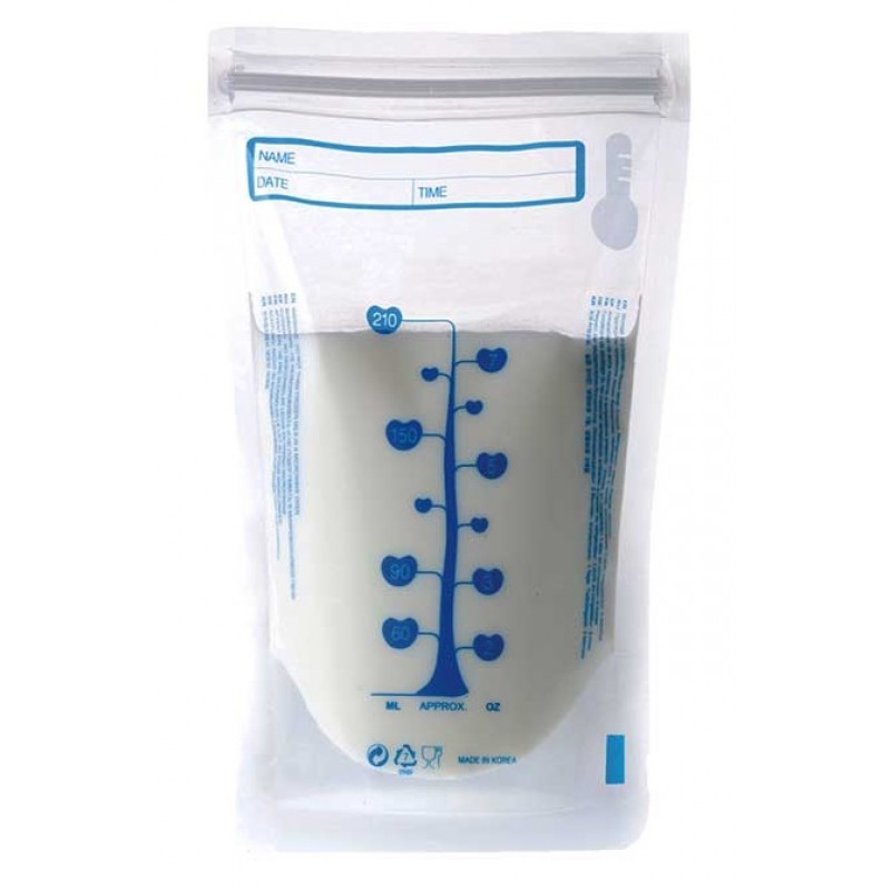 Hộp 60 túi trữ sữa Unimom compact 210ml + tặng 5 túi zipper 18cm x 23cm