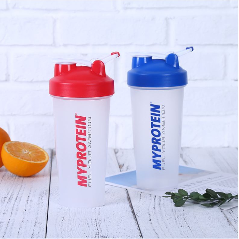 Bình Nước Thể Thao Shaker Chạy Bộ, Tập Gym, Chơi Thể Thao 600ML - Bình My Protein