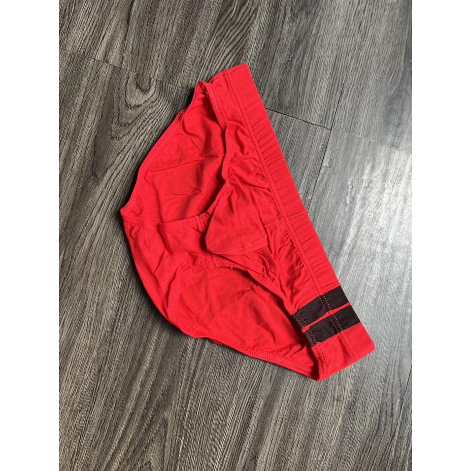 QUẦN LÓT NAM TAM GIÁC TRƠN THUN COTTON LƯNG SỌC (HÌNH THẬT)